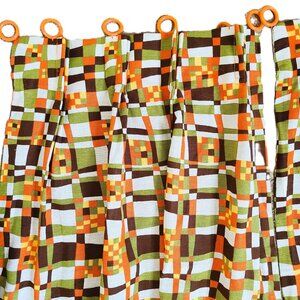 MCM Funky 70's Heavy Cotton Curtains - Pair One